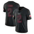 Punc SF.49ers #2 Deommodore Lenoir Player Black Impact Limited Home Game Stitched Jerseys
