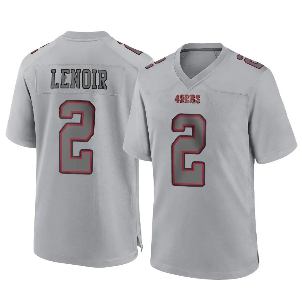 Punc SF.49ers #2 Deommodore Lenoir Player Gray Atmosphere Fashion Home Game Stitched Jerseys
