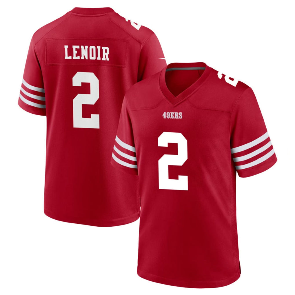 Punc SF.49ers #2 Deommodore Lenoir Player Red Game Home Stitched Jerseys