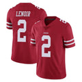 Punc SF.49ers #2 Deommodore Lenoir Player Red Limited Vapor Untouchable Home Game Stitched Jerseys