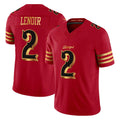 Punc SF.49ers #2 Deommodore Lenoir Player Red Rivalries Vapor Limited Home Game Stitched Jerseys