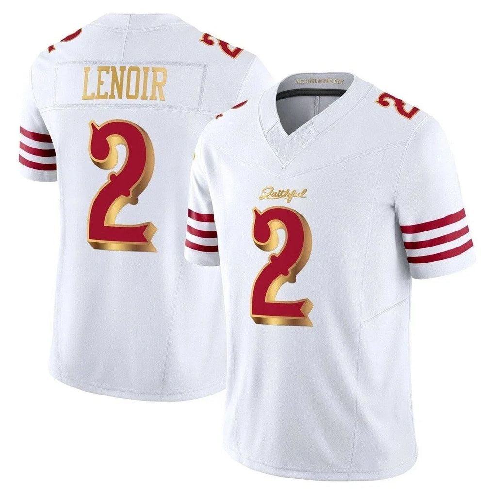 Punc SF.49ers #2 Deommodore Lenoir Player White 2025 Rivalries Collection Game Limited Stitched Jerseys