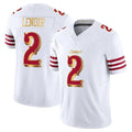Punc SF.49ers #2 Deommodore Lenoir Player White 2025 Rivalries Collection Game Limited Stitched Jerseys