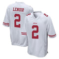 Punc SF.49ers #2 Deommodore Lenoir Player White Home Game Stitched Jerseys