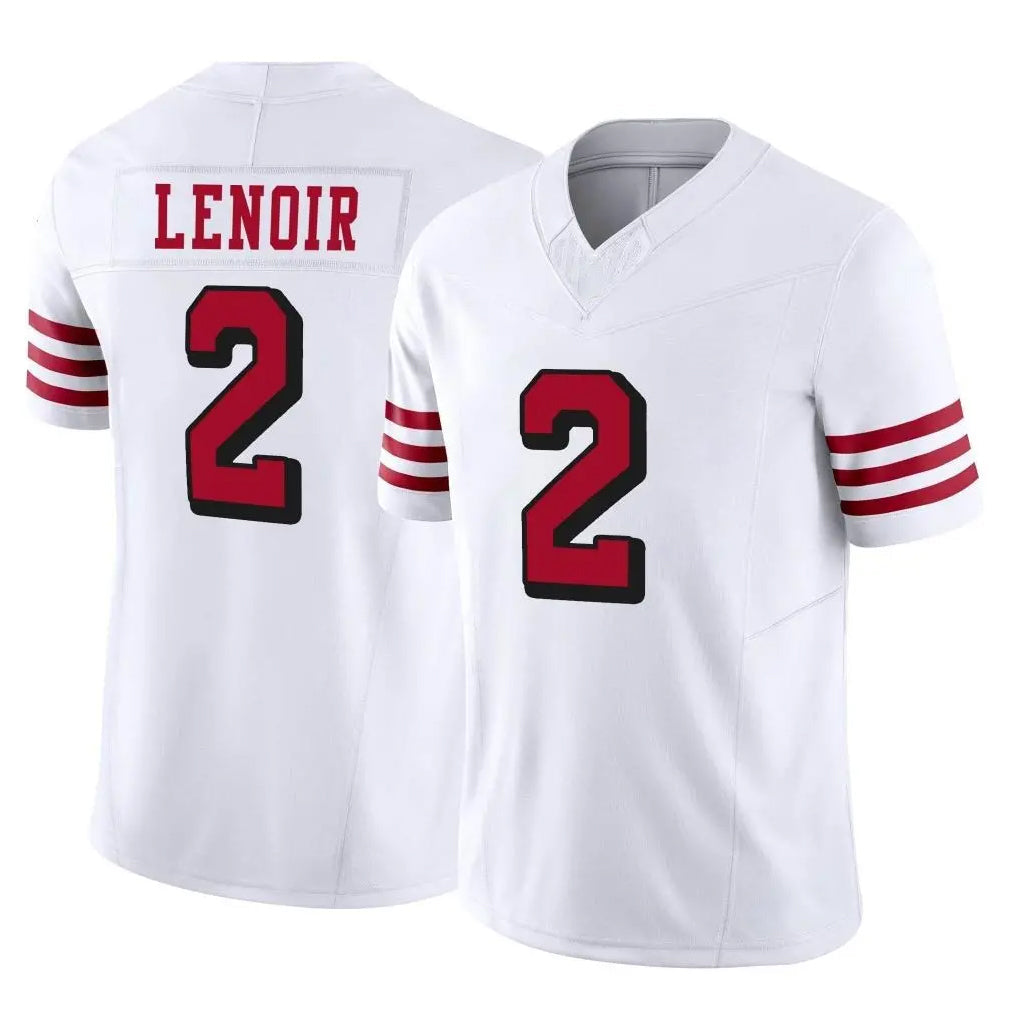Punc SF.49ers #2 Deommodore Lenoir Player White Limited Alternate Vapor F.U.S.E. Home Game Stitched Jerseys