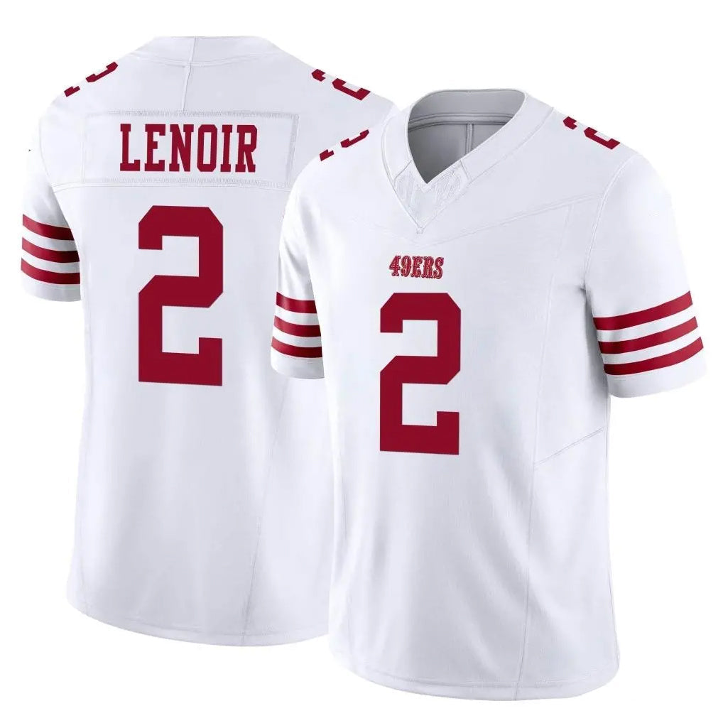 Punc SF.49ers #2 Deommodore Lenoir Player White Limited Vapor F.U.S.E. Home Game Stitched Jerseys
