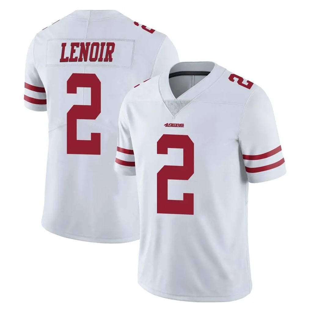 Punc SF.49ers #2 Deommodore Lenoir Player White Limited Vapor Untouchable Home Game Stitched Jerseys