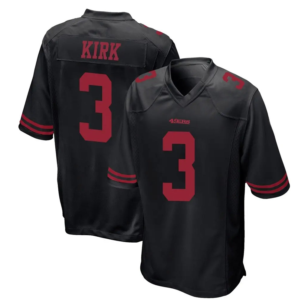 Punc SF.49ers #3 Christian Kirk Player Black Alternate Home Game Stitched Jerseys