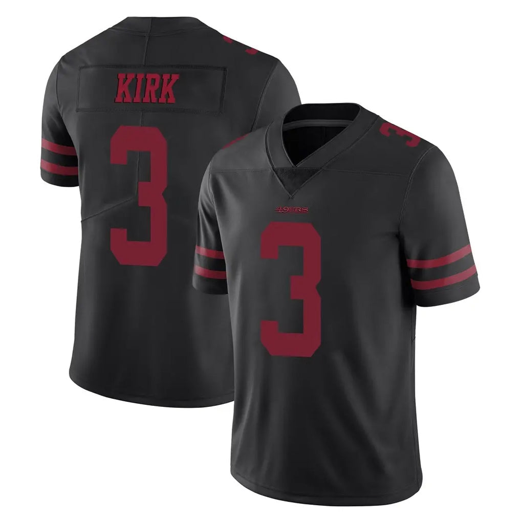 Punc SF.49ers #3 Christian Kirk Player Black Alternate Limited Vapor Untouchable Home Game Stitched Jerseys