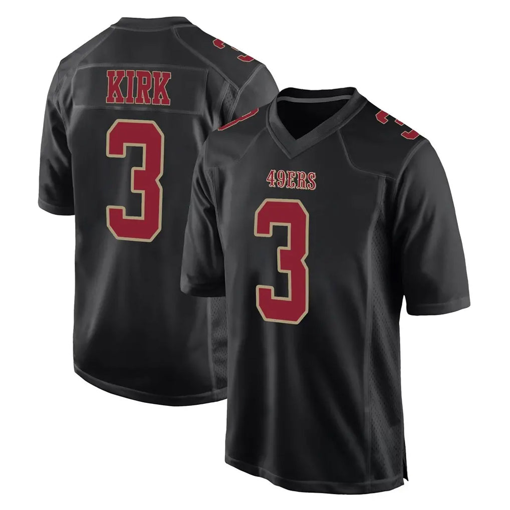 Punc SF.49ers #3 Christian Kirk Player Black Fashion Home Game Stitched Jerseys