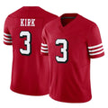 Punc SF.49ers #3 Christian Kirk Player Red Limited Alternate Vapor F.U.S.E. Home Game Stitched Jerseys