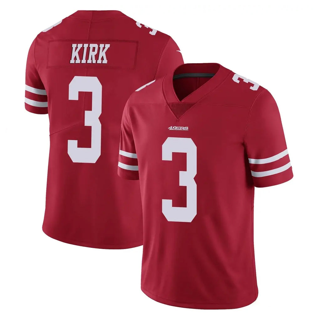 Punc SF.49ers #3 Christian Kirk Player Red Limited Vapor Untouchable Home Game Stitched Jerseys