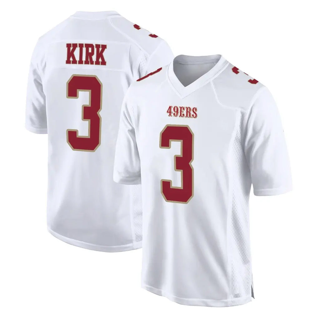 Punc SF.49ers #3 Christian Kirk Player White Fashion Home Game Stitched Jerseys