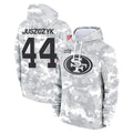 Punc SF.49ers #44 Kyle Juszczyk Player Arctic Camo Limited Salute to Service Pullover Hoodies Game Stitched Jerseys