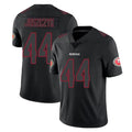 Punc SF.49ers #44 Kyle Juszczyk Player Black Impact Limited Home Game Stitched Jerseys