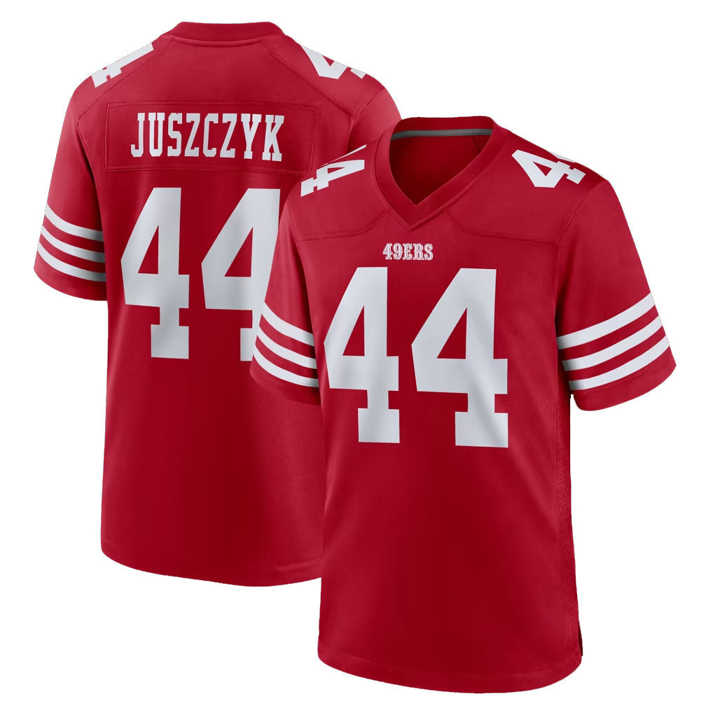 Punc SF.49ers #44 Kyle Juszczyk Player Red Game Home Stitched Jerseys