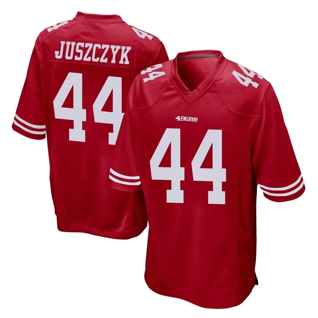 Punc SF.49ers #44 Kyle Juszczyk Player Red Home Game Stitched Jerseys