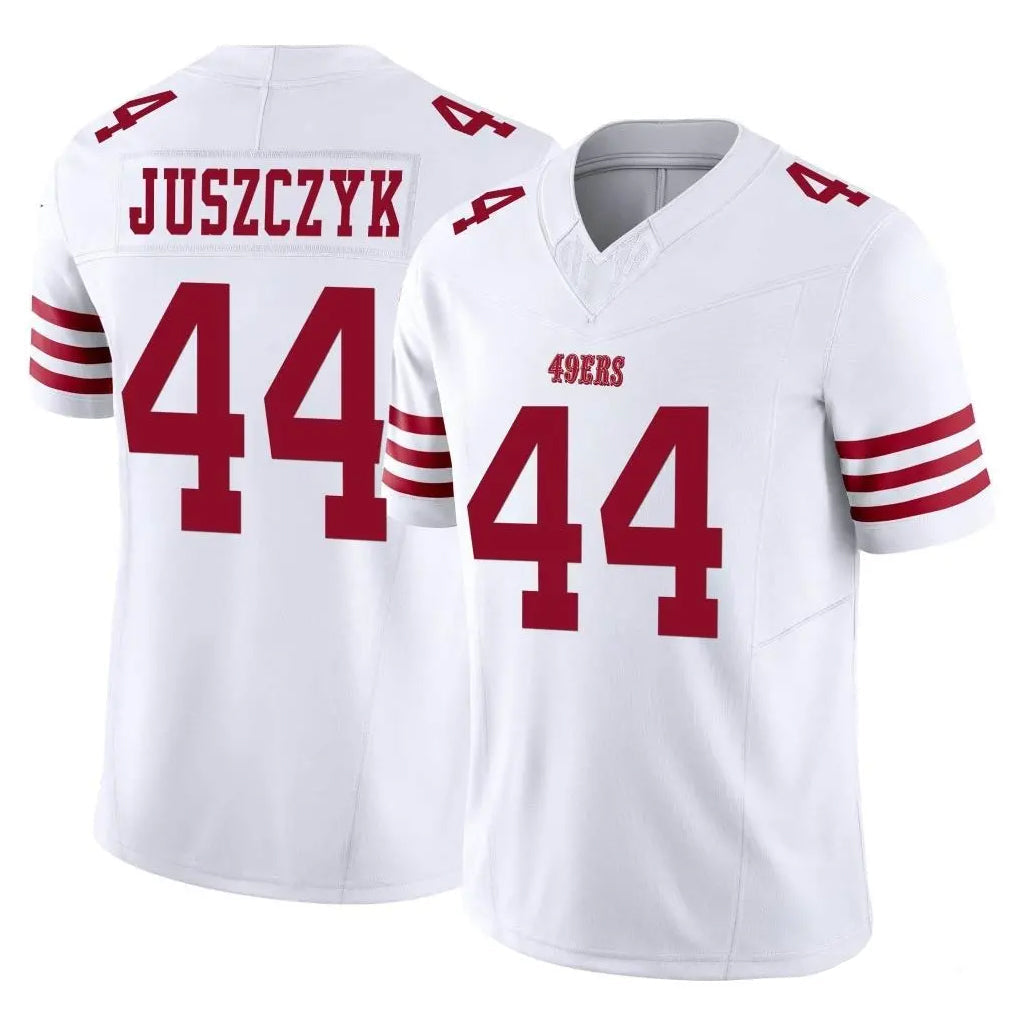 Punc SF.49ers #44 Kyle Juszczyk Player White Limited Vapor F.U.S.E. Home Game Stitched Jerseys