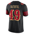Punc SF.49ers #49 The Faithful Black 2025 Rivalries Collection Limited Stitched Jerseys