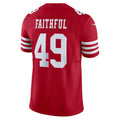 Punc SF.49ers #49 The Faithful Player Vapor F.U.S.E. Limited  Scarlet Football Jerseys