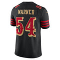 Punc SF.49ers #54 Fred Warner Player Rivalries Collection Vapor Limited Black Stitched Jersey