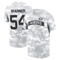 Punc SF.49ers #54 Fred Warner Player Salute to Service Hoodies & T-Shirts Stitched Jerseys