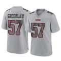 Punc SF.49ers #57 Dre Greenlaw Player Gray Atmosphere Fashion Home Game Stitched Jerseys