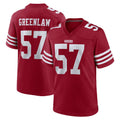 Punc SF.49ers #57 Dre Greenlaw Player Red Game Home Stitched Jerseys