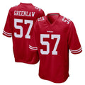 Punc SF.49ers #57 Dre Greenlaw Player Red Home Game Stitched Jerseys