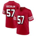 Punc SF.49ers #57 Dre Greenlaw Player Red Limited Alternate Home Game Stitched Jerseys