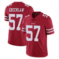 Punc SF.49ers #57 Dre Greenlaw Player Red Limited Vapor Untouchable Home Game Stitched Jerseys