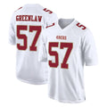 Punc SF.49ers #57 Dre Greenlaw Player White Fashion Home Game Stitched Jerseys