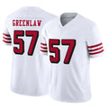 Punc SF.49ers #57 Dre Greenlaw Player White Limited Alternate Vapor F.U.S.E. Home Game Stitched Jerseys