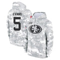 Punc SF.49ers #5 Mike Evans Player Arctic Camo Limited Salute to Service Pullover Hoodies Game Stitched Jerseys