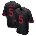 Punc SF.49ers #5 Mike Evans Player Black Alternate Home Game Stitched Jerseys