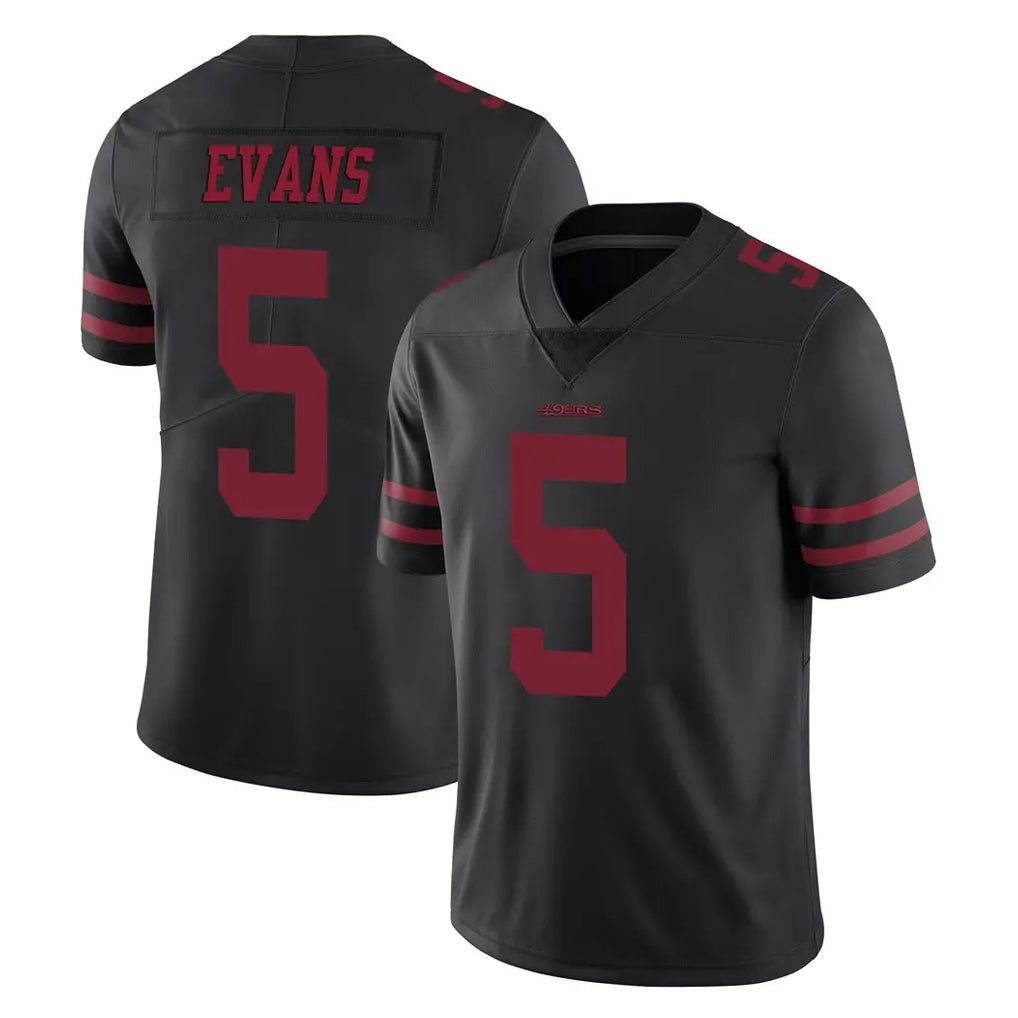 Punc SF.49ers #5 Mike Evans Player Black Alternate Limited Vapor Untouchable Home Game Stitched Jerseys