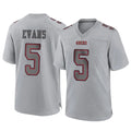 Punc SF.49ers #5 Mike Evans Player Gray Atmosphere Fashion Home Game Stitched Jerseys