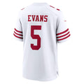 Punc SF.49ers #5 Mike Evans White Game Stitched Jerseys