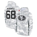 Punc SF.49ers #68 Colton McKivitz Player Arctic Camo Limited Salute to Service Pullover Hoodies Game Stitched Jerseys