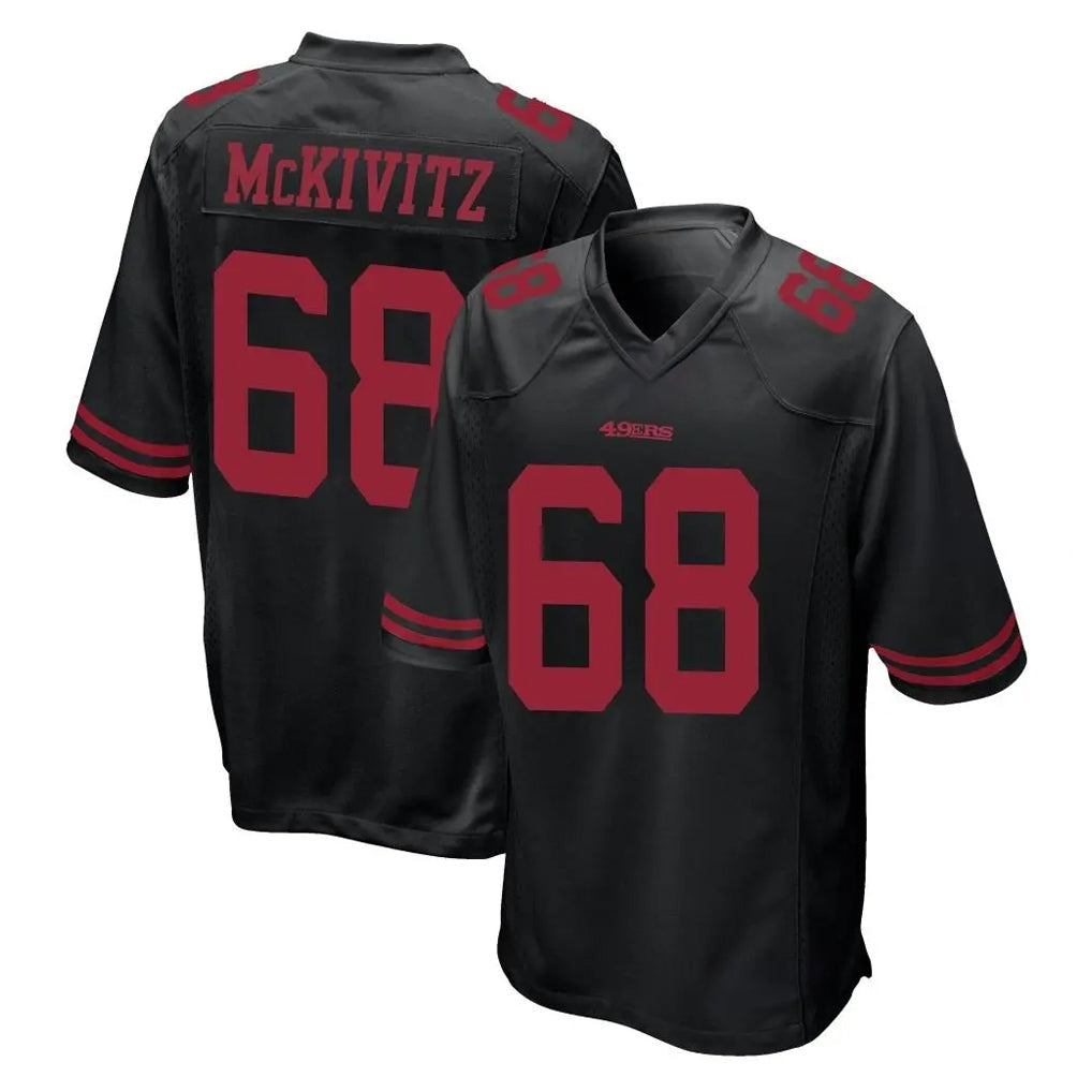 Punc SF.49ers #68 Colton McKivitz Player Black Alternate Home Game Stitched Jerseys