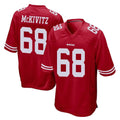 Punc SF.49ers #68 Colton McKivitz Player Red Home Game Stitched Jerseys