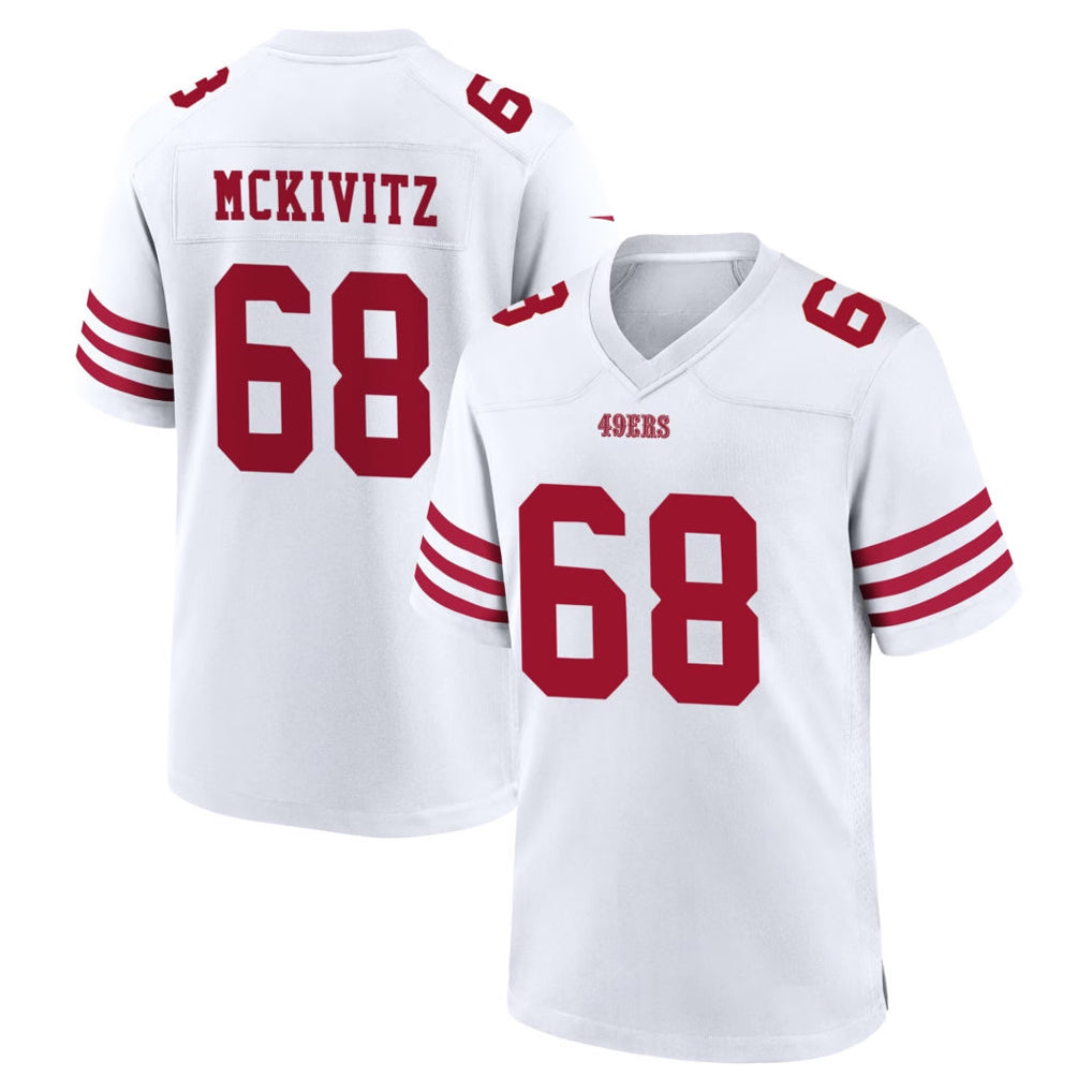 Punc SF.49ers #68 Colton McKivitz Player White Game Home Stitched Jerseys
