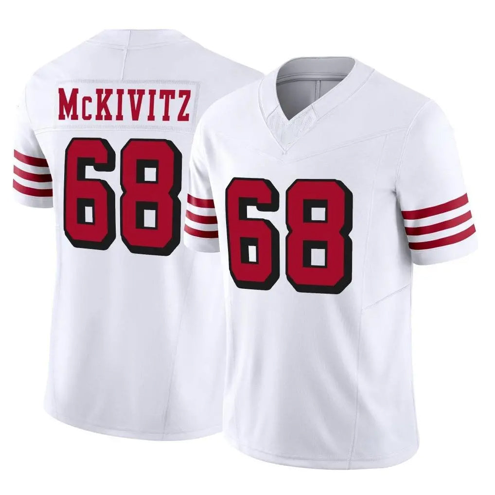 Punc SF.49ers #68 Colton McKivitz Player White Limited Alternate Vapor F.U.S.E. Home Game Stitched Jerseys