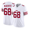 Punc SF.49ers #68 Colton McKivitz Player White Limited Vapor F.U.S.E. Home Game Stitched Jerseys