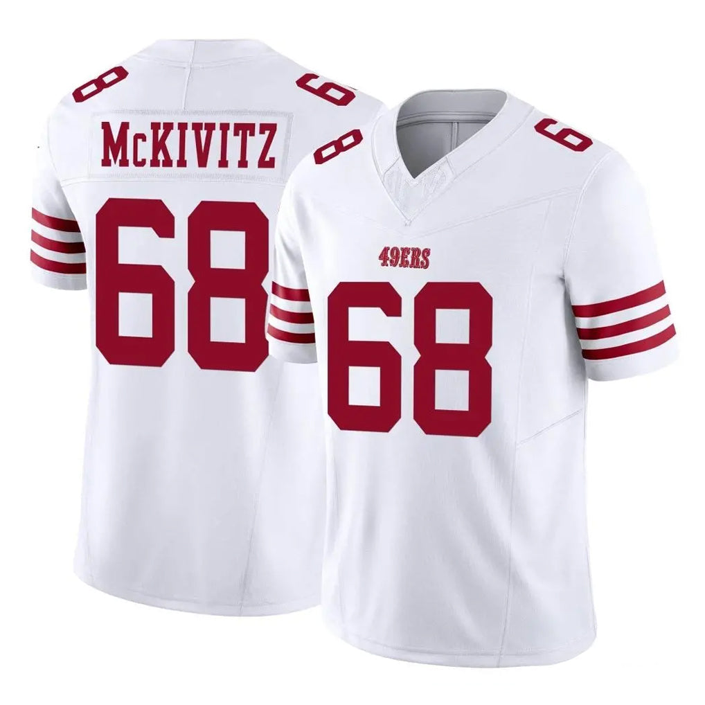 Punc SF.49ers #68 Colton McKivitz Player White Limited Vapor F.U.S.E. Home Game Stitched Jerseys