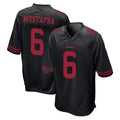Punc SF.49ers #6 Malik Mustapha Player Black Alternate Home Game Stitched Jerseys