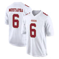 Punc SF.49ers #6 Malik Mustapha Player White Fashion Home Game Stitched Jerseys