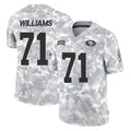 Punc SF.49ers #71 Trent Williams Player Arctic Camo Limited Salute To Service Home Game Stitched Jerseys