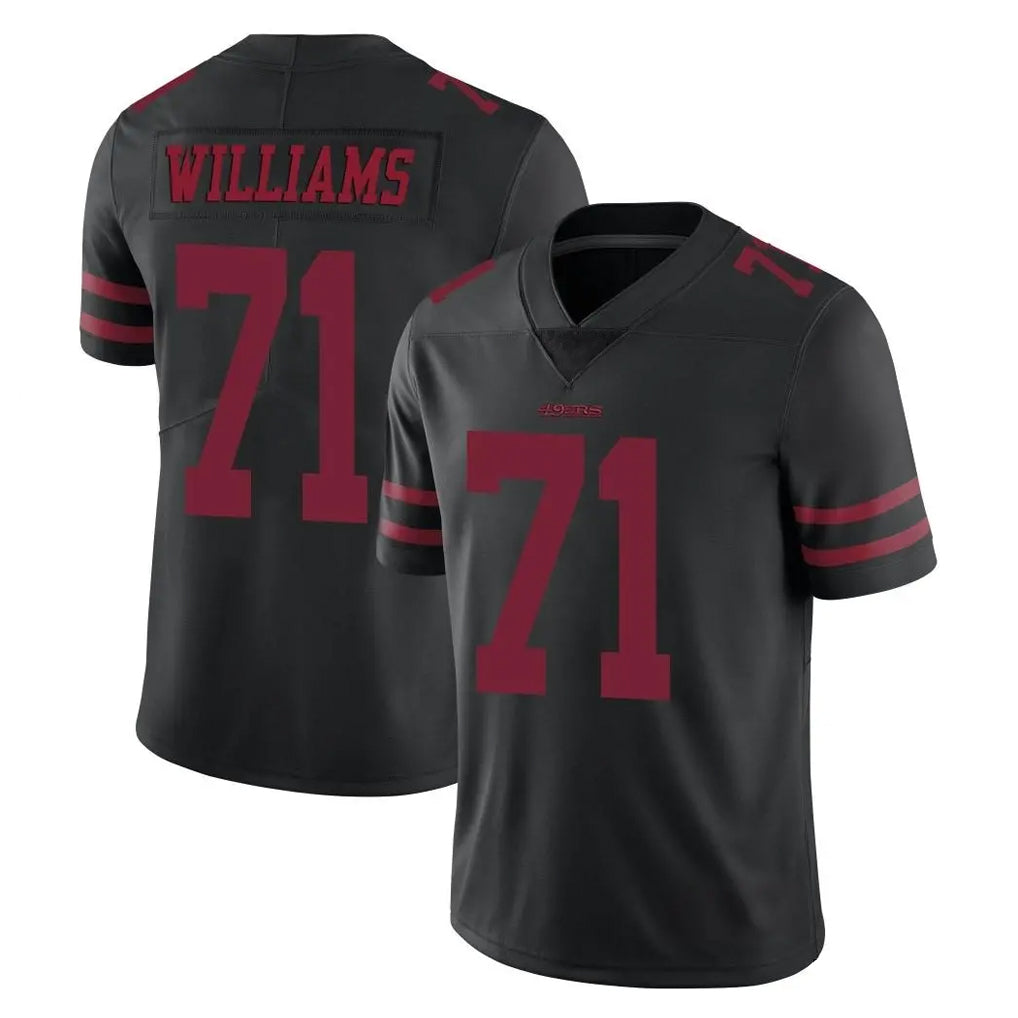 Punc SF.49ers #71 Trent Williams Player Black Alternate Limited Vapor Untouchable Home Game Stitched Jerseys