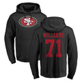 Punc SF.49ers #71 Trent Williams Player Black LOGO Pullover Hoodies Home Game Stitched Jerseys